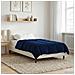 Duvet Invernale Trapuntato Blu Scuro 135 x 200 cm Microfibra - Foto miniatura 2