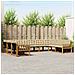 Set di divani da esterno con cuscino 9 pcs Naturale e Beige - Foto miniatura 2