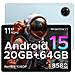 Tab A9+ Android 15 Tablet 11 Pollici, 20GB (4+16) RAM+64GB / 2TB TF, 8580mAh, WiFi5, 1280 * 800 IPS, Gemini AI, 13MP+5MP, Tablet in Offerta Unisoc T7200 Octa Core /OTG /Face ID /Widevine L1/GPS - Foto miniatura 1