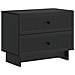 Armadio da Notte Nero 62 x 34,5 x 47,5 cm Legno ingegnerizzato - Foto miniatura 1