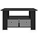 Tavolino da salotto con cassetto Rovere Nero 77 x 55 x 42 cm - Foto miniatura 5