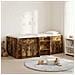 Struttura Letto Loft con Mobile con porta 3 pcs Rovere Fumo - Foto miniatura 2