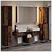 Set di mobili per il bagno 6 pcs Legno antico - Foto miniatura 2