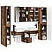 Set di mobili per il bagno 6 pcs Legno antico - Foto miniatura 3
