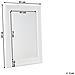 Specchio Moderno Da Parete Con Cornice Bianca - 61x91cm - Lunel - Foto miniatura 5