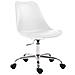 Sedia Ufficio Toulouse in Similpelle e Polipropilene - Sedia Scrivania Girevole Regolabile - Sedia Studio in Metallo, Carico Max 136kg - Sedia Lavoro con Ruote Bianco - Foto miniatura 1