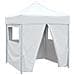 Gazebo Pieghevole Professionale 4 Pareti 2x2m Acciaio Bianco - Foto miniatura 1