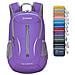 Ultra Leggero Packable Zaino 25l Piccolo Water Resistant Zaino Pieghevole Viaggi Daysack Uomo Donna Descursione Esterni (viola)  - Foto miniatura 1
