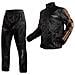 Giacca Antipioggia Moto Pantaloni Impermeabile Alta Visibilità Arancione Xl - Foto miniatura 2
