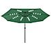 Ombrellone da Giardino con Luci LED 400 cm Verde - Foto miniatura 2