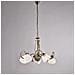 Iris - Plafoniera In Ferro Laccato Marrone Con Decoraz. Oro Antico 6 Luci - Ø79 X 67 - Bl169-pl6-br - Foto miniatura 2