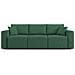 Morfeo Divano Con 3 Sedute Estraibili In Tessuto T02 Verde - Foto miniatura 2