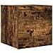 Armadietto Tv Montato A Parete Rovere Fumo 30,5x30x30 Cm - Foto miniatura 1