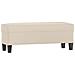 Panca Crema 100x35x41 Cm In Microfibra - Foto miniatura 2