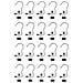Appendiabiti Con Clip Acciaio Inossidabile 20-pack - Foto miniatura 1