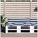 Cuscini Per Pallet 2 Pz Strisce Blu E Bianche Tessuto Oxford - Foto miniatura 1