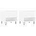 Tavolini Salotto 2 Pz Bianchi 50x46x50 Cm In Legno Multistrato - Foto miniatura 2