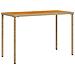 Tavolo Giardino Piano Legno Acacia Beige 115x54x74cm Polyrattan - Foto miniatura 2
