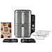 SL400EU Friggitrice Doppia 9,5 L 2470 W Friggitrice ad Aria Calda Nero, Grigio - Foto miniatura 2