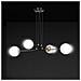 Lampada A Sospensione Ognis - Nero, Bianco - Acciaio Verniciato A Polvere, Vetro - 75x100x75 Cm - Foto miniatura 4