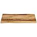 Piano Tavolo Bordi Vivi 90x60x3,8cm Legno Massello Mango Grezzo - Foto miniatura 3