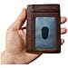 Portacarte Con Protezione Rfid Vera Pelle Brown - Foto miniatura 4
