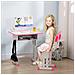 Banco Scuola con Sedia ad Altezza Regolabile per Bambini 6-12 Anni, Acciaio e MDF, Rosa - Foto miniatura 5