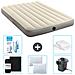 Set Materassino Gonfiabile - 191x137x25 Cm - Beige - Include Accessori Coordinati Cb6 - Foto miniatura 1