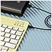 Tastiera Bluetooth Wireless - Ricaricabile Da 10 Pollici Yellow - Foto miniatura 3