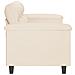 Divano a 3 Posti Beige 180 cm in Tessuto Microfibra - Foto miniatura 4