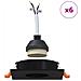 Faretti Incassati 6 pz Quadrato GU10 Nero 91x91 mm - Foto miniatura 4