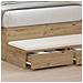 Contenitori per Letto  in Rovere Artigianale 100x36,5x16,5 cm in Legno Ingegnerizzato - Foto miniatura 4