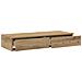 Contenitori per Letto  in Rovere Artigianale 100x36,5x16,5 cm in Legno Ingegnerizzato - Foto miniatura 5