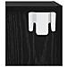Mobile TV 4 pcs Nero 37 x 37 x 142.5 cm Legno multistrato - Foto miniatura 7