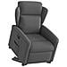 Poltrona Alzapersona Reclinabile Elettrica Grigio Scuro Tessuto - Foto miniatura 3