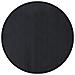 Tappeto Rotondo Nero 80 cm in Bambù - Foto miniatura 1