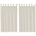 Tende in Voile con Linguetta 2 pz Crema - Foto miniatura 1