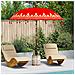 Parasol Balinese 260 Rosso 210-220 cm Cotone e legno massello - Foto miniatura 2