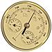 Barometro Analogico Da 130 Mm Con Termometro E Igrometro - Stazione Meteo 3 In 1 Gold - Foto miniatura 3
