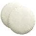 Cuscini per Seduta 2 pcs Crema Ø80 x 29 cm Velluto - Foto miniatura 1