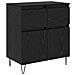 Credenza con cassetto Rovere Nero 60 x 35 x 70 cm - Foto miniatura 1