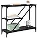 Tavolo consolle Rovere Nero 88,5 x 30 x 75 cm Legno multistrato - Foto miniatura 3