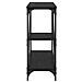 Tavolo consolle Rovere Nero 88,5 x 30 x 75 cm Legno multistrato - Foto miniatura 6
