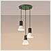 Lampada A Sospensione Estria 3p Beige /verde Oliva Sl. 1873 - Soppalco Lampada A Sospensione Beige /verde Oliva 120x30x30 Cm - Foto miniatura 4