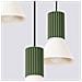 Lampada A Sospensione Estria 3p Beige /verde Oliva Sl. 1873 - Soppalco Lampada A Sospensione Beige /verde Oliva 120x30x30 Cm - Foto miniatura 6