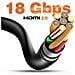 Cavo Hdmi 2.0 A Hdmi 2.0 Ultra Hd 4k In Fibra Ottica Fino A 18 Gbps 30 M, Nero - Foto miniatura 3