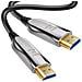 Cavo Hdmi 2.0 A Hdmi 2.0 Ultra Hd 4k In Fibra Ottica Fino A 18 Gbps 30 M, Nero - Foto miniatura 1
