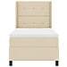 Letto a molle con materasso Crema 100 x 200 cm Tessuto - Foto miniatura 7