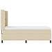 Letto a molle con materasso Crema 100 x 200 cm Tessuto - Foto miniatura 8