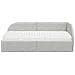 Struttura Letto Angolare con Materasso 2 pcs Grigio chiaro - Foto miniatura 5